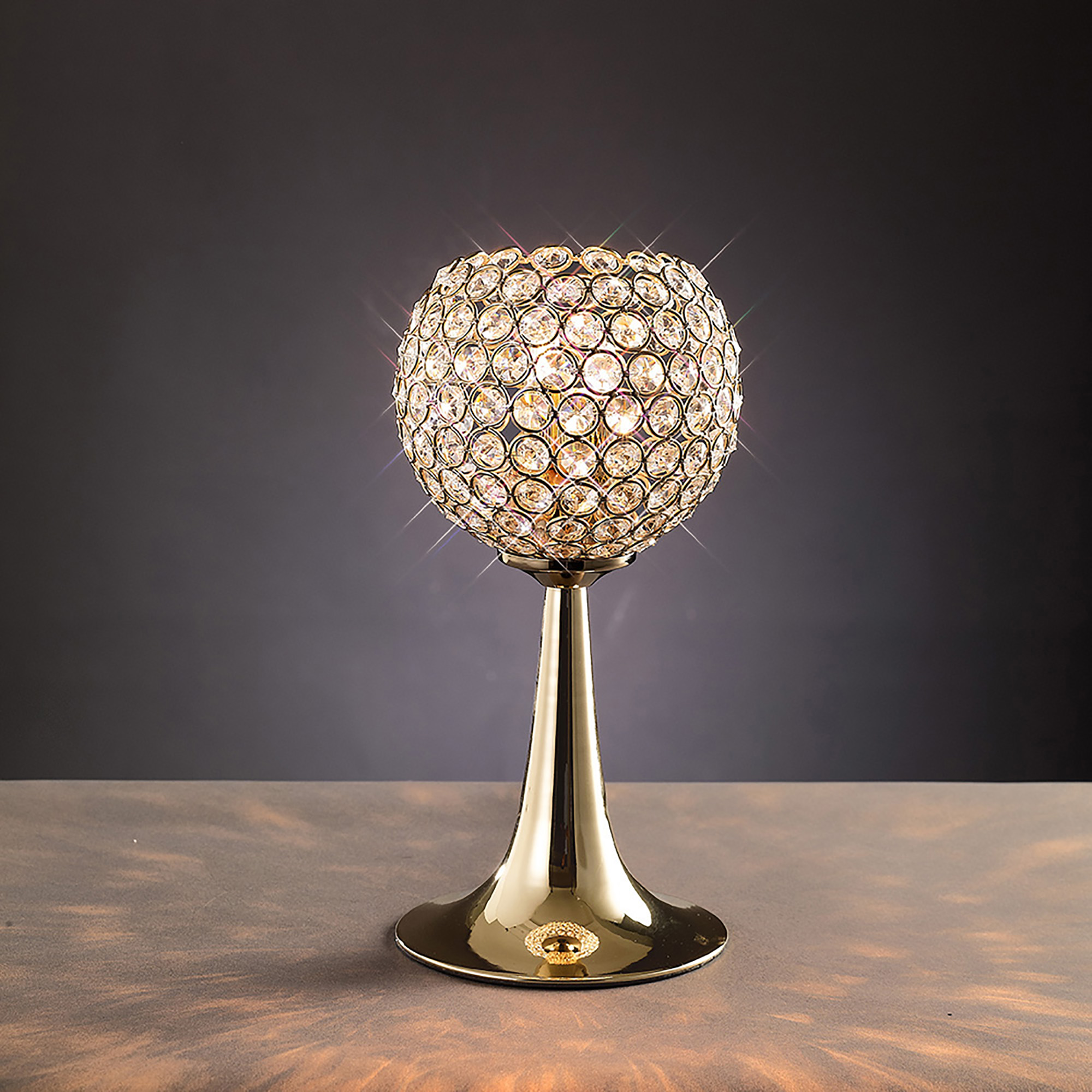 Ava French Gold Crystal Table Lamps Diyas Contemporary Crystal Table Lamps
